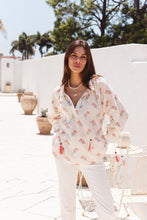 Load image into Gallery viewer, i am pylgrym - Santorini Top in Desert Roza Print