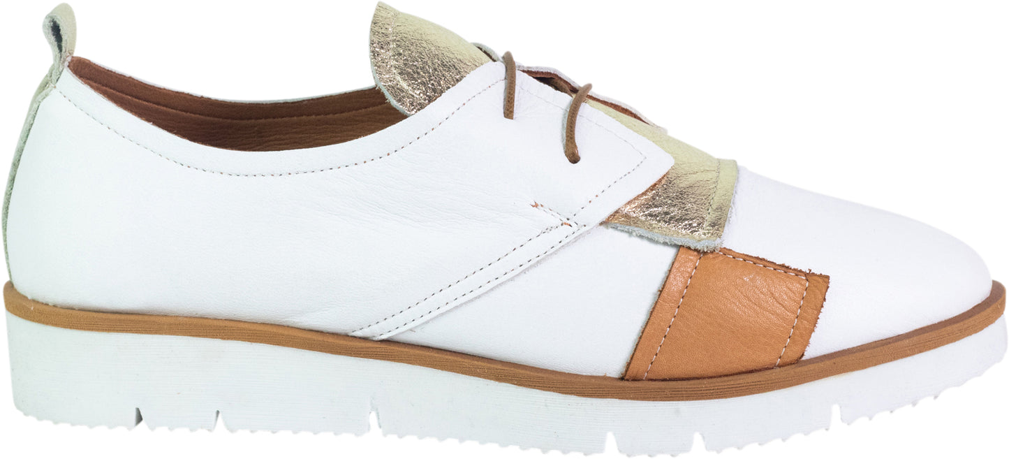 Hinako - Portsea – White/Tan/Gold