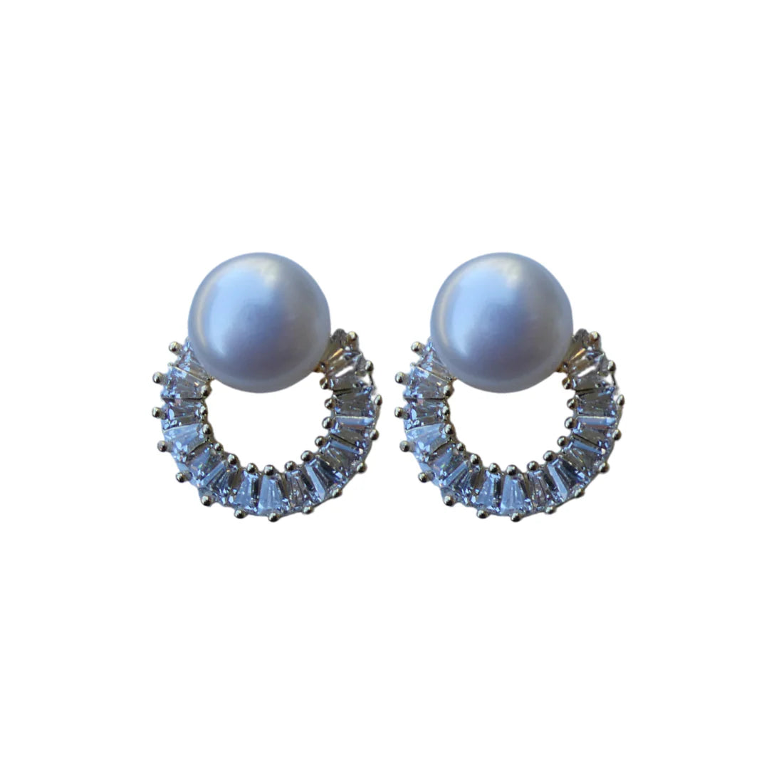L'ora D'oro - 071 Pearl & Crystal Studs