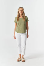 Load image into Gallery viewer, Goondiwindi Cotton - 5 Pocket Cropped Jean White