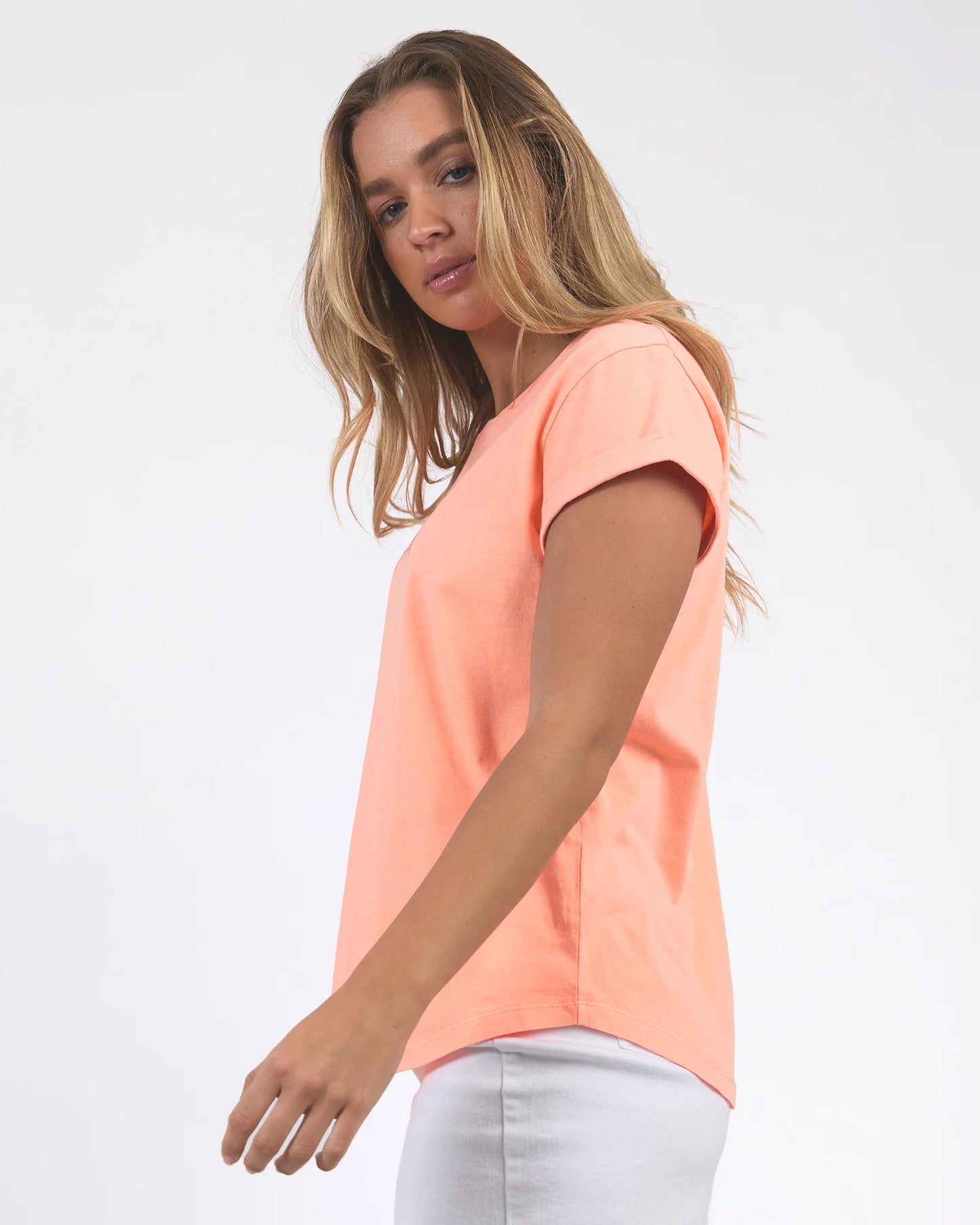FOXWOOD - Signature Tee Neon Peach