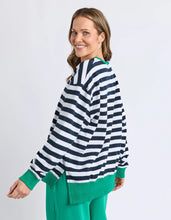 Load image into Gallery viewer, elm - Maps Crew Navy & White Stripe