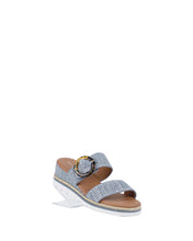 Load image into Gallery viewer, BAY LANE - RIVERTON Denim Raffia