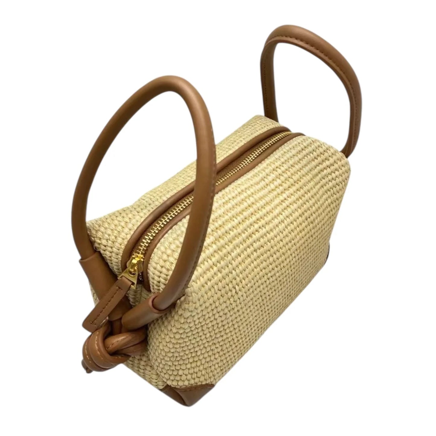L'ORA D'ORO TAYLOR - Raffia Multi-Way Bag in Tan
