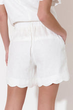 Load image into Gallery viewer, adorne - HAVEN SCALLOPED HEM SHORT (WHITE)