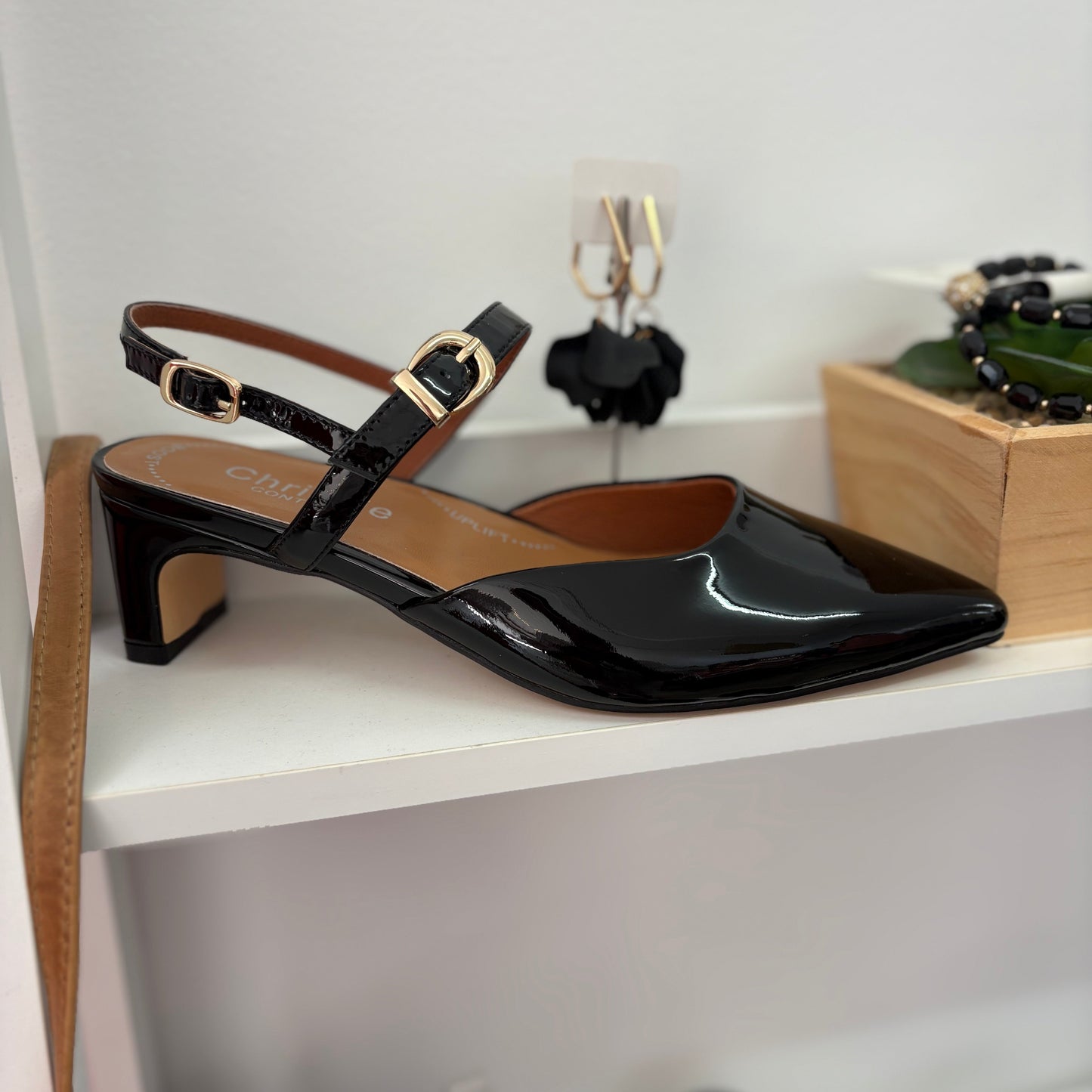 CHRISSIE Contour - Gayle Black Patent