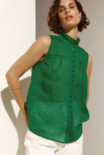 Load image into Gallery viewer, zoe kratzmann - tempo top - palm green