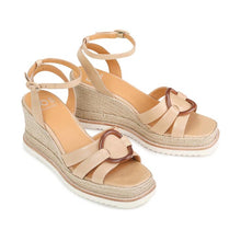 Load image into Gallery viewer, EOS - ZELINE ESPADRILLE SANDAL LEATHER Tan
