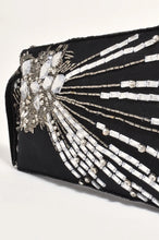 Load image into Gallery viewer, adorne - JEWELLED COCKTAIL EVENT CLUTCH (BLACK/CRYSTAL)