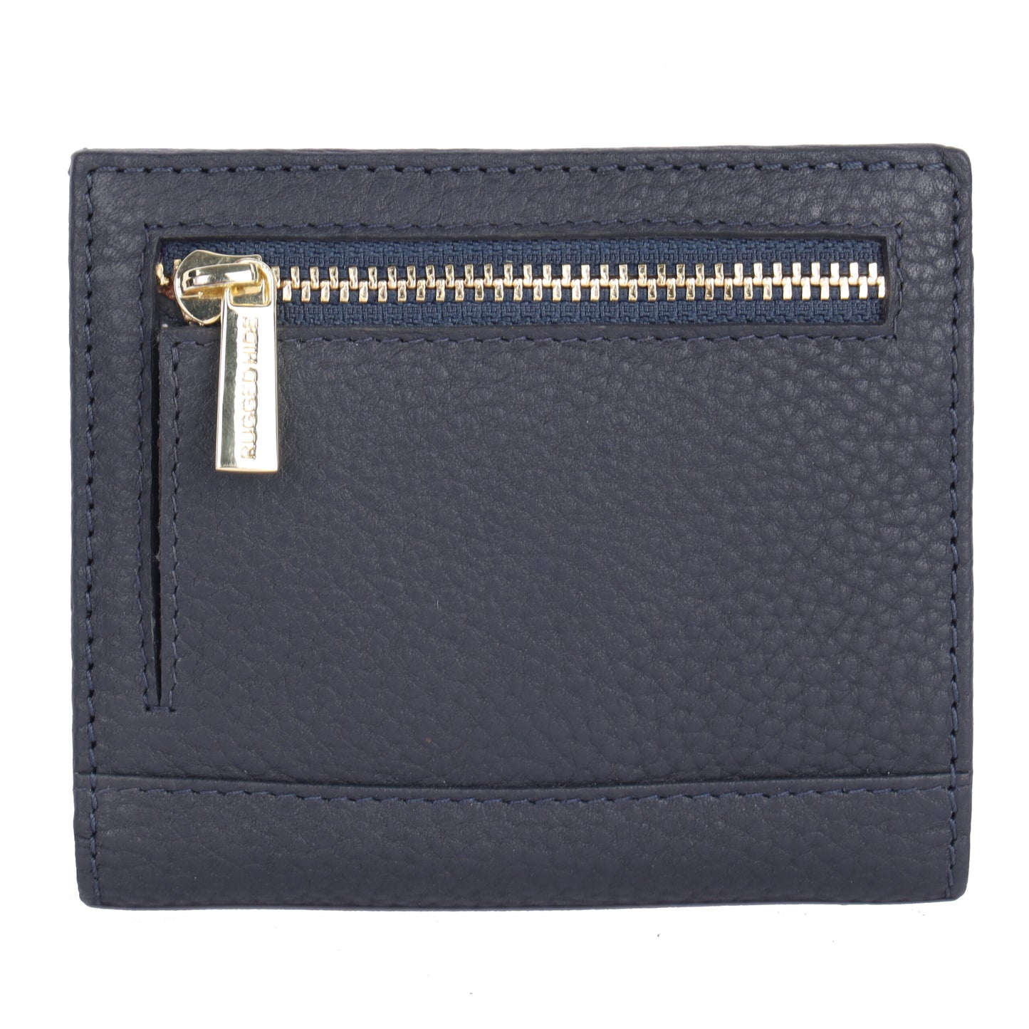 Rugged Hide - Leura Small Wallet Navy, Tan