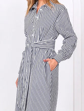 Load image into Gallery viewer, LEONI - Lika Dress - Navy stripes
