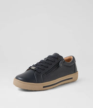 Load image into Gallery viewer, Diana Ferrari Supersoft - EVONE NAVY TAUPE LEATHER SNEAKERS