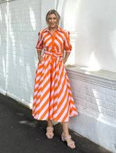 Load image into Gallery viewer, LEONI - Bianca Dress - Orange Stripes