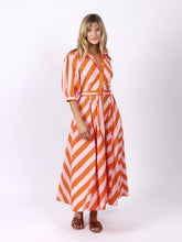 Load image into Gallery viewer, LEONI - Bianca Dress - Orange Stripes