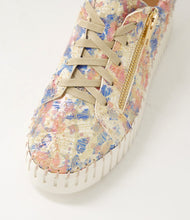 Load image into Gallery viewer, Django & Juliette -BUMP Nude Gold Ivory Cut Leather Sneakers
