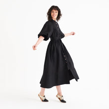 Load image into Gallery viewer, Rollie - Slingback Punch Black Gold Etched