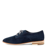 Load image into Gallery viewer, Django & Juliette - Bipka Navy Suede Lace Up Shoes