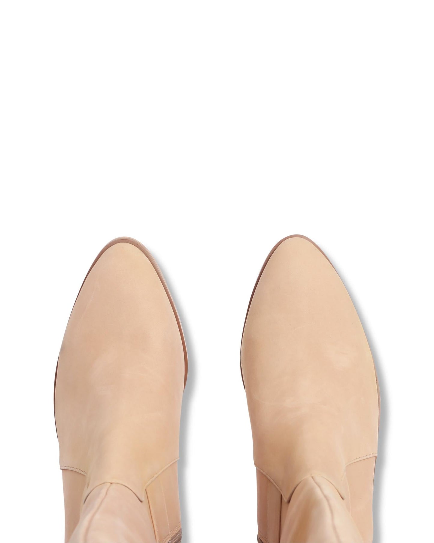 Nude Footwear - Nyla Natural 6cm Knee-high Boot