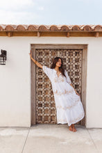 Load image into Gallery viewer, i am pylgrym - Julia Dress - White with Imperial Aari Embroidery
