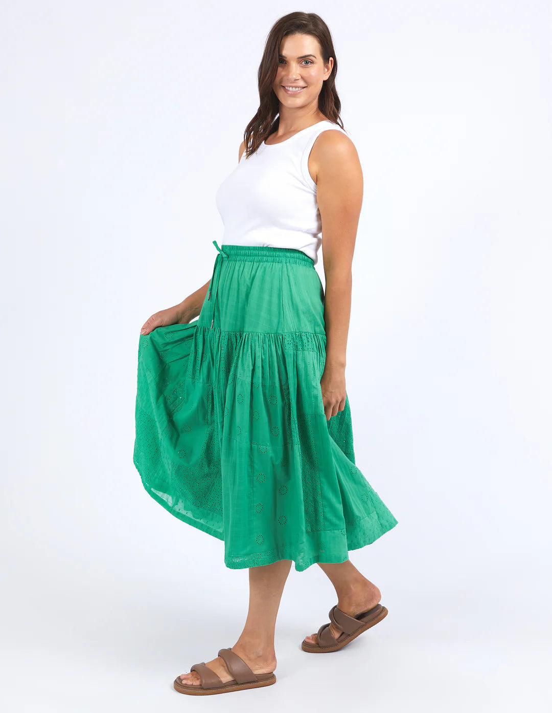 elm - Clementine Skirt Greenbriar