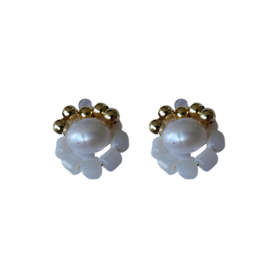 L'ora D'oro 062 Pearl & Beaded Studs Regular Price