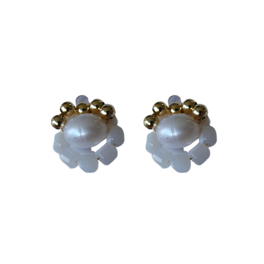 L'ora D'oro 062 Pearl & Beaded Studs Regular Price