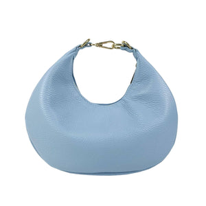 L'ora D'oro - CELESTE Crescent Moon Shoulder Bag, Soft Blue