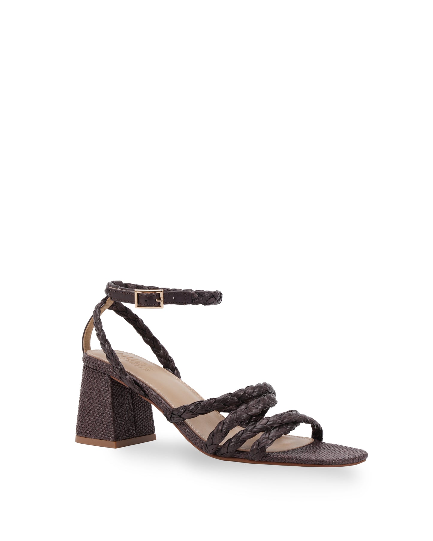 Nude Footwear - Eddie Chocolate Raffia