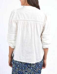 elm - Marci Blouse Marshmallow