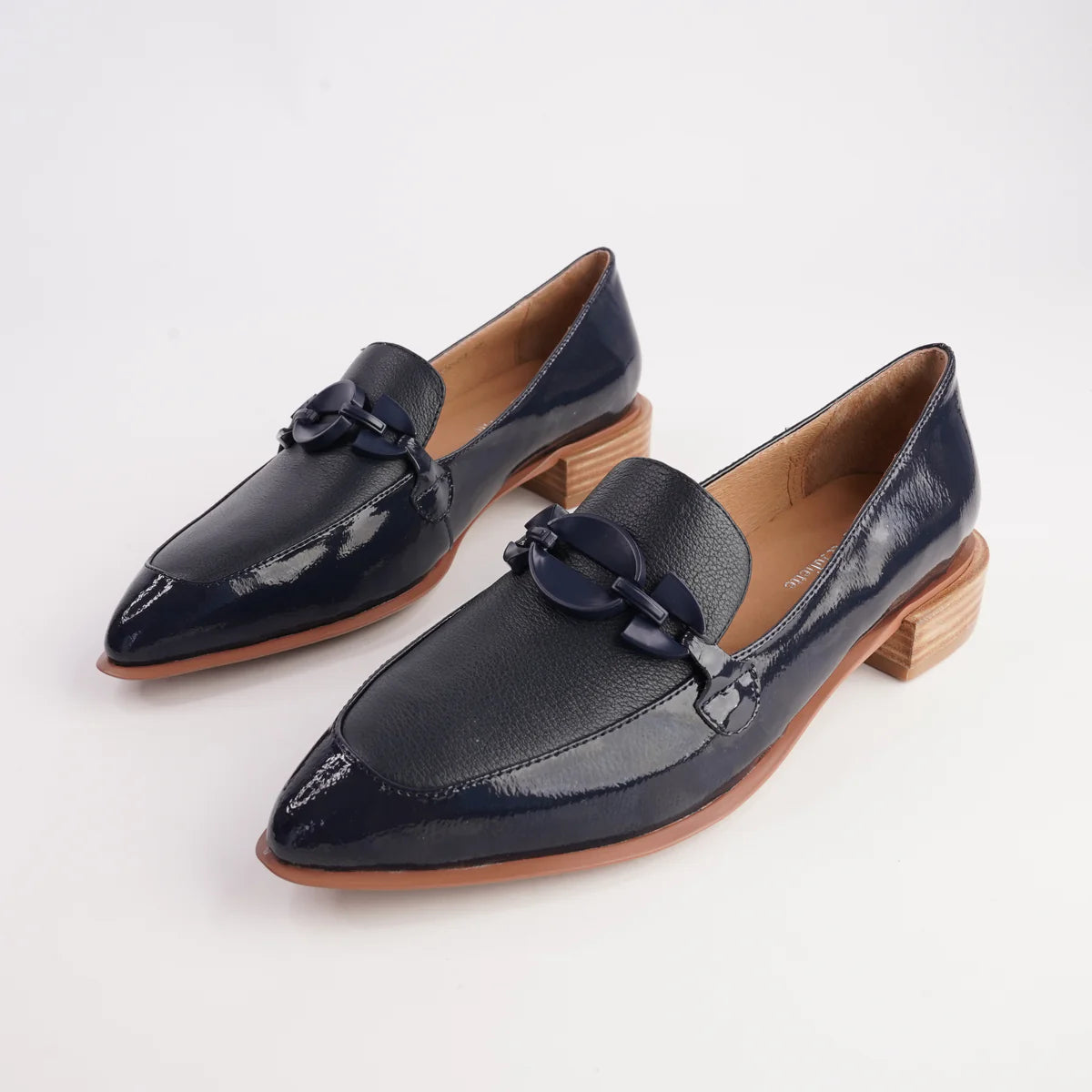 Django and Juliette - ELLIOTTS Navy Patent Leather