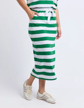 Load image into Gallery viewer, FOXWOOD - Tallow Skirt White &amp; Green Stripe
