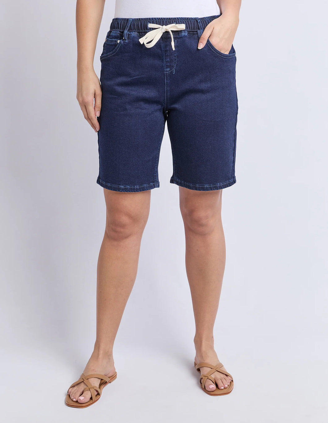 FOXWOOD - Gabby Bermuda Short Dark Indigo
