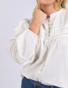 elm - Marci Blouse Marshmallow