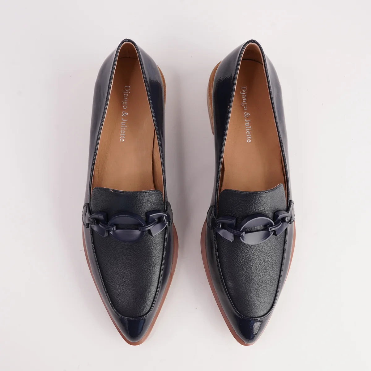 Django and Juliette - ELLIOTTS Navy Patent Leather