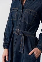 Load image into Gallery viewer, Goondiwindi Cotton - Stockman Denim Dress - Dark Indigo

