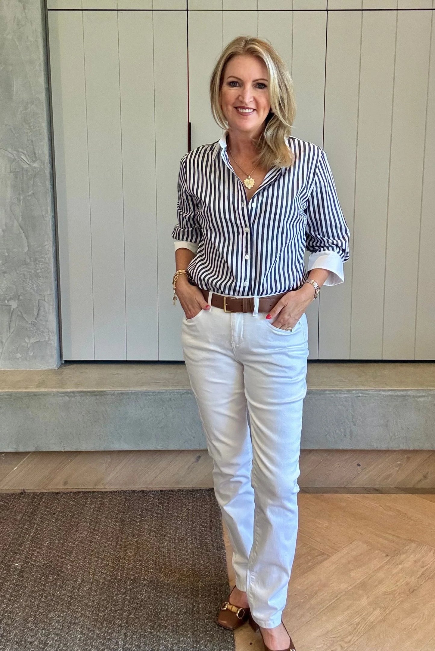 Goondiwindi Cotton - 98% Cotton 2% Spandex 5 Pocket Jean White