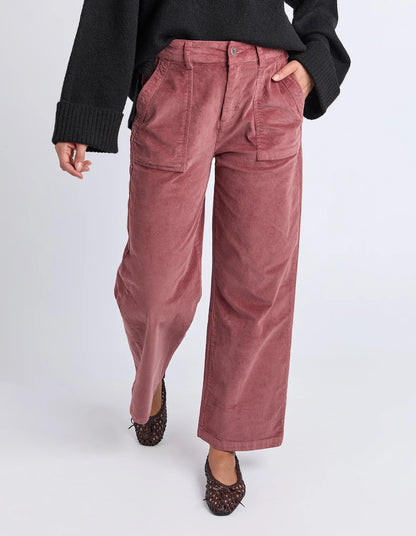 elm - Cassie Cord Pant Dusty Pink
