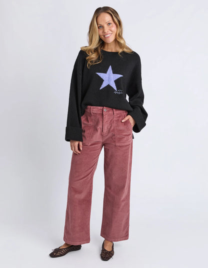 elm - Cassie Cord Pant Dusty Pink