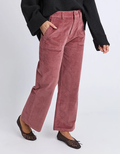 elm - Cassie Cord Pant Dusty Pink