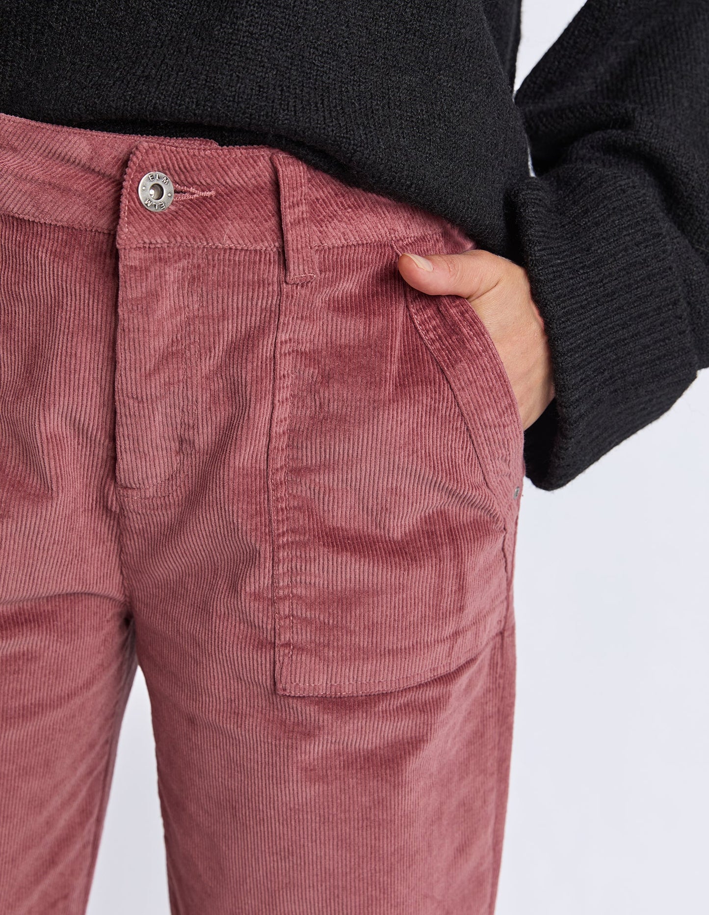 elm - Cassie Cord Pant Dusty Pink