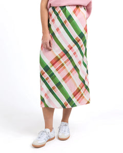 elm - Bree Check Skirt Multi Check