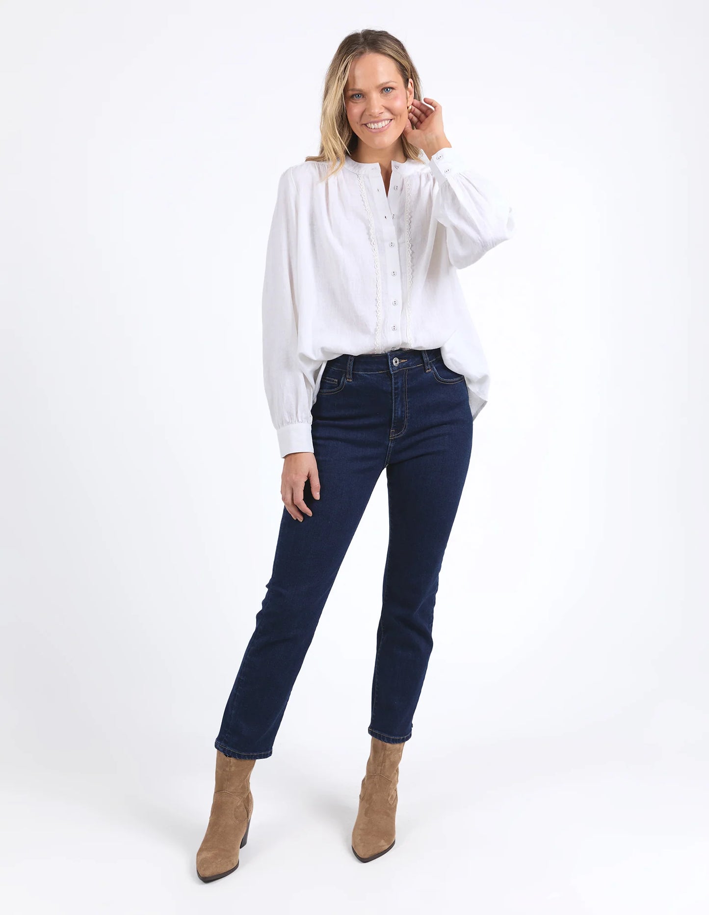 elm - Lucille Blouse Marshmallow