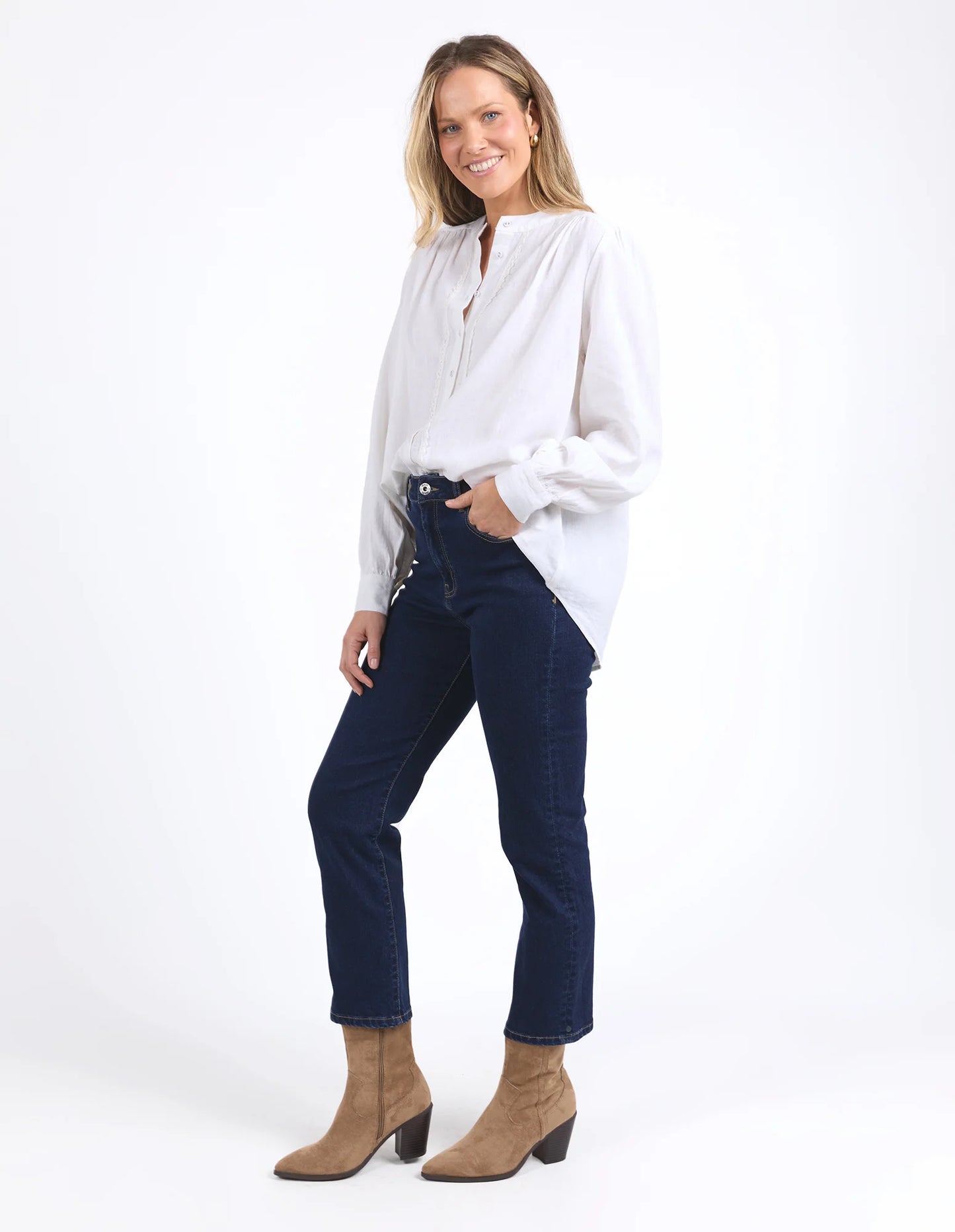 elm - Lucille Blouse Marshmallow