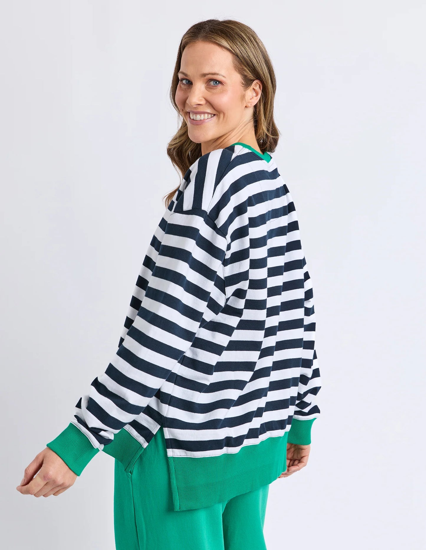 elm - Maps Crew Navy & White Stripe