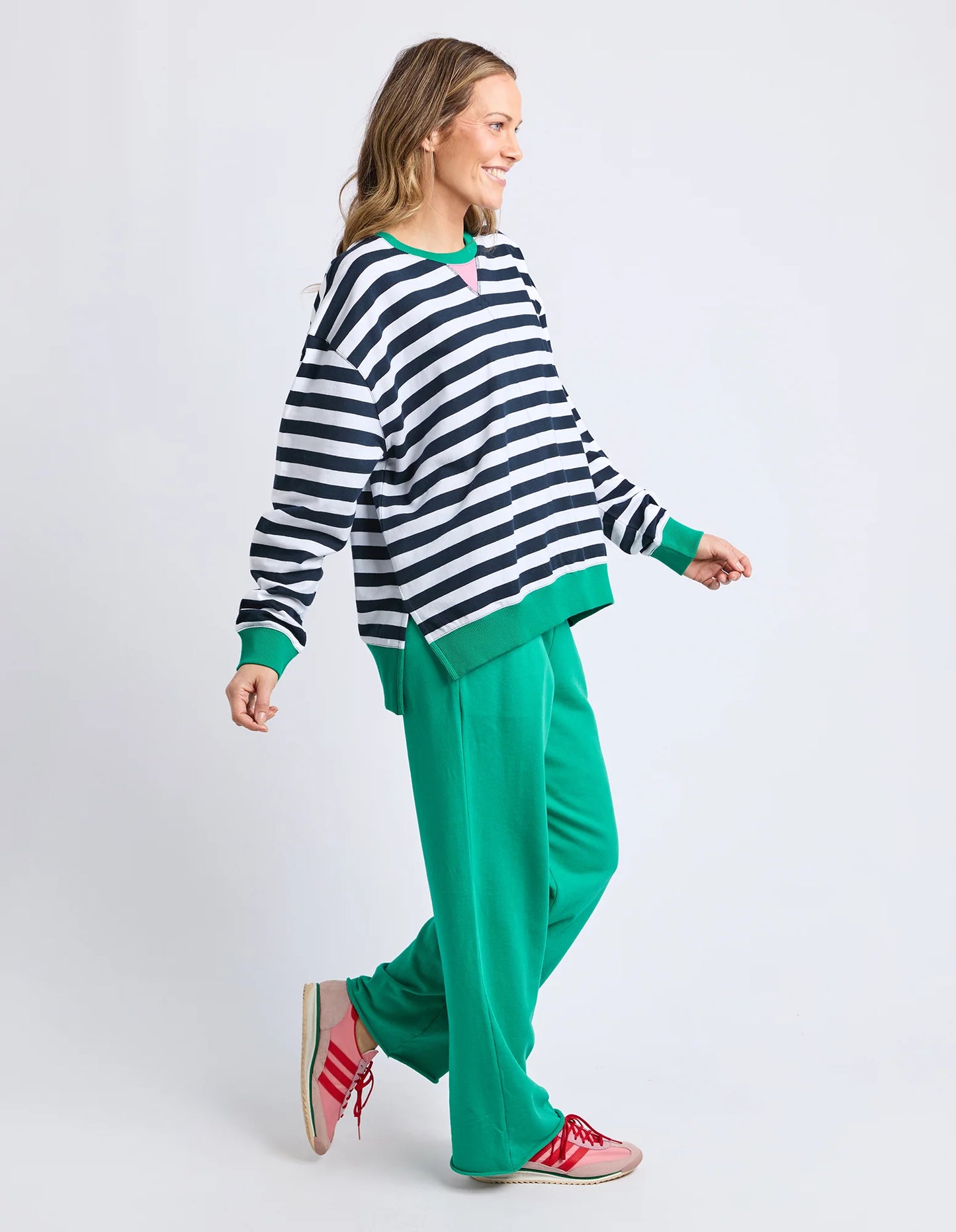 elm - Maps Crew Navy & White Stripe