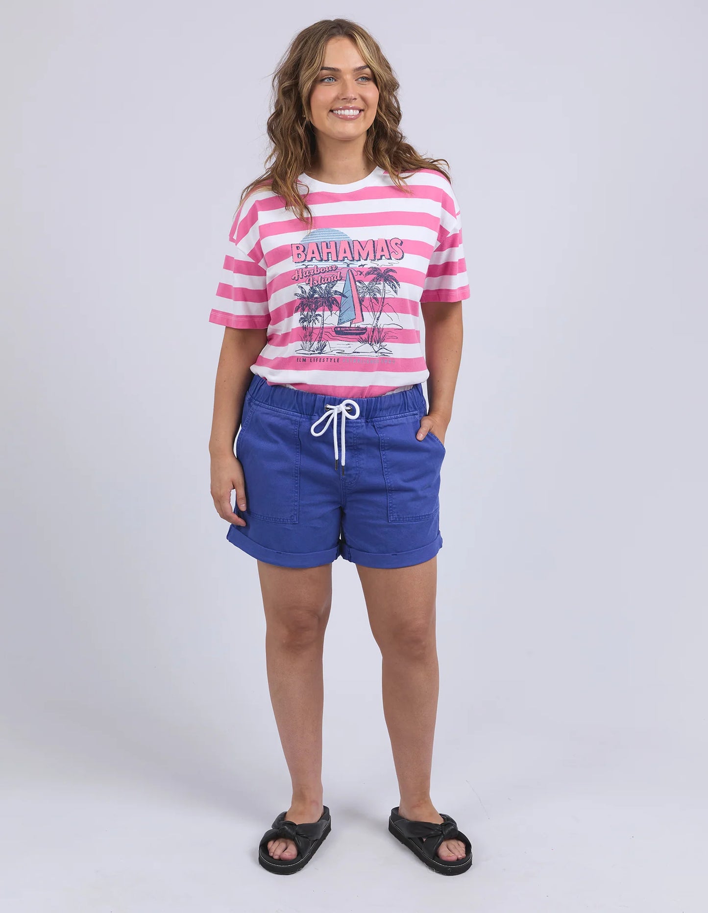 elm - Emma Relaxed Short Ocean Blue