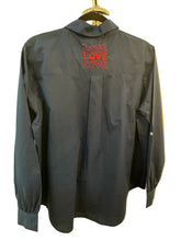 Load image into Gallery viewer, ZODA - Embroidered Cotton Blouse, Navy
