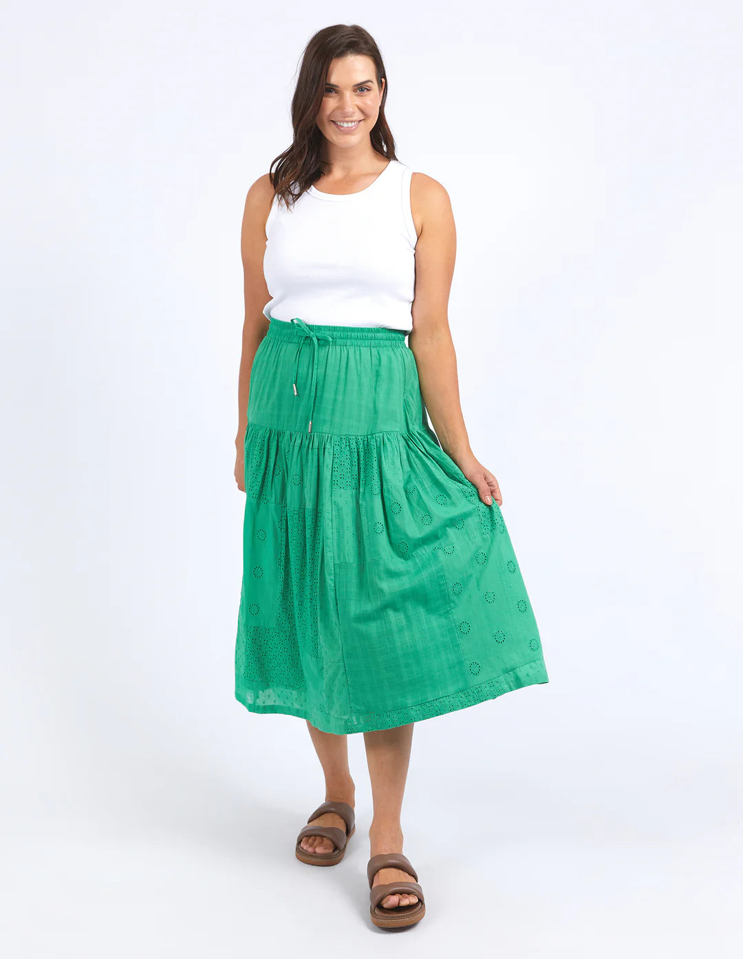 elm - Clementine Skirt Greenbriar