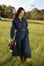 Load image into Gallery viewer, Goondiwindi Cotton - Stockman Denim Dress - Dark Indigo
