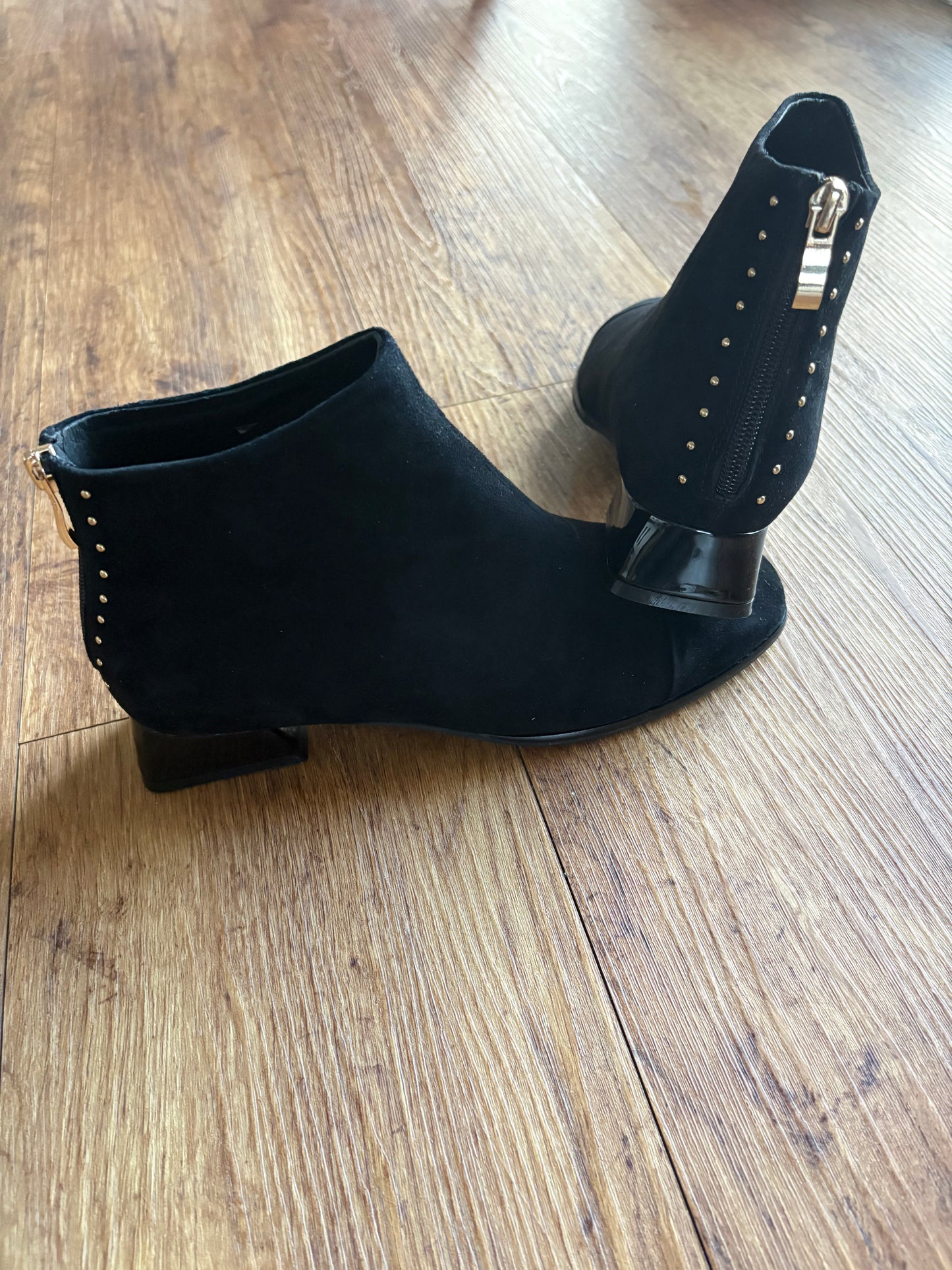 BRESLEY - Demon Black Suede/Patent